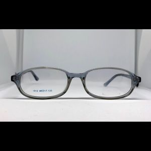 Trendy Blue Transparent Glasses Frame